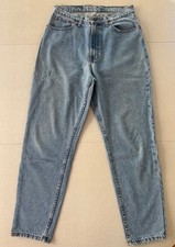 Vintage Jordache Mom Jeans, High-Waisted Tapered Leg, Womens Medium Wash 32"x28"