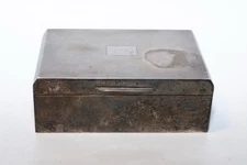 Mappin & Webb Hinged Silver Cigar Box Hallmarked 320g 1938