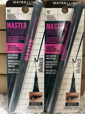 2x Maybelline Master Precise All Day Liquid Eyeliner - 112 Emerald - Sealed
