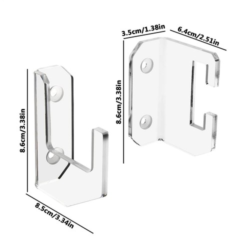 Sword Acrylic Display Rack Holder Horizontal Sword Light Saber Wall Mount Kit - Picture 8 of 12