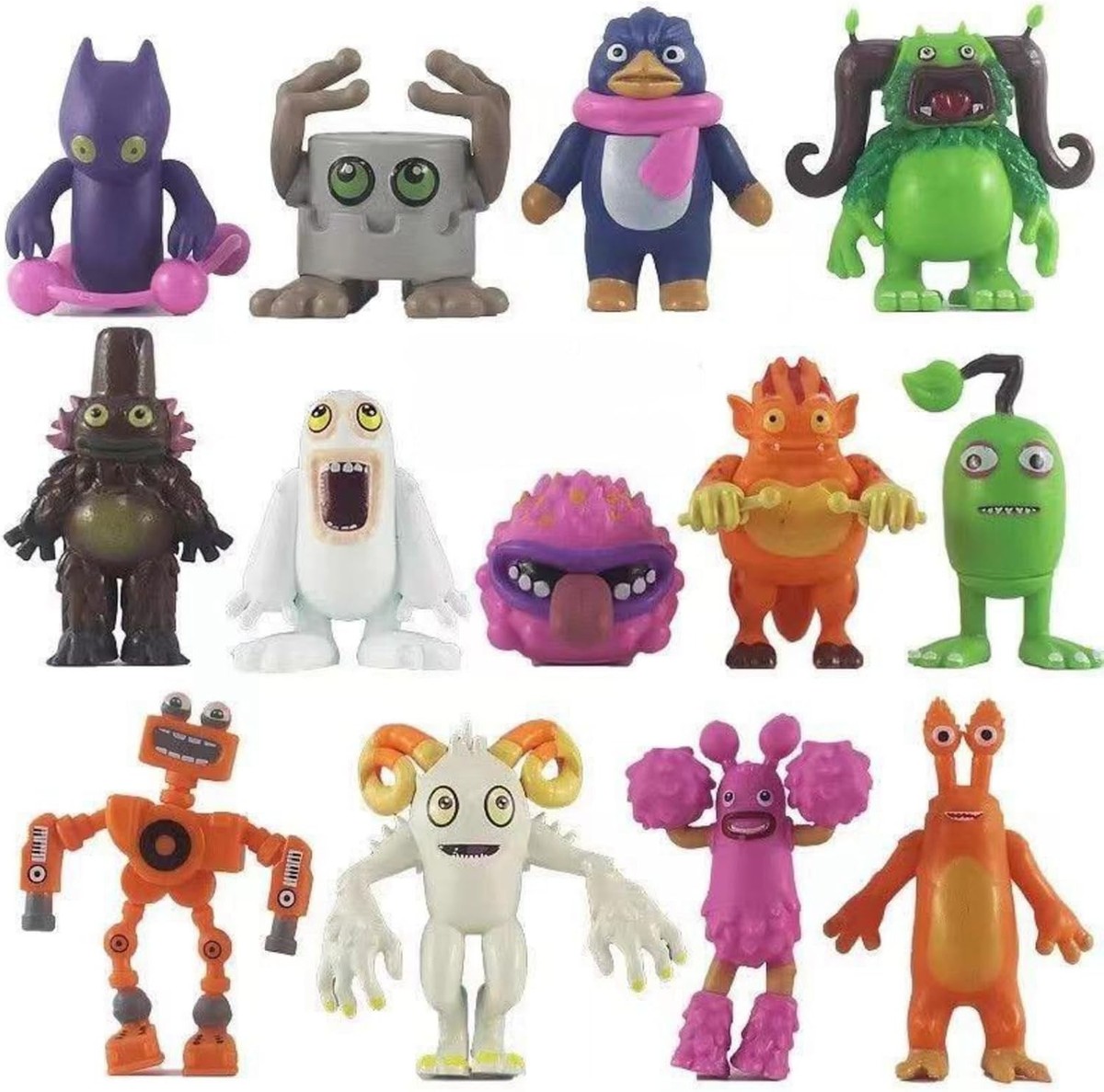 Singing Monsters Toys, Mini Action Figure Playset, Wubbox Noggin