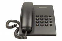 5025232272143 KX-TS500 Corded Black PANASONIC
