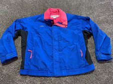 Vintage Columbia Bugaboo Mens Jacket XL Blue Pink NO Liner - Heavy Windbreaker