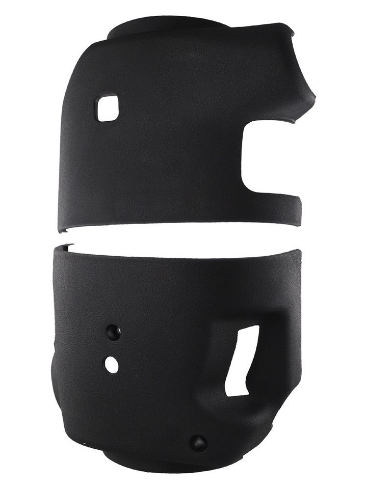 YOT Upper & Lower Steering Column Cover Shroud For GMC Sierra - Direct Fit Replacement, Black Plastic