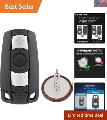Key Fob Replacement for BMW 1/3/5 Series E90 E92 E93 X5 X6 Z4 E87 E60 E63 E64...