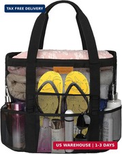 Mesh Beach Bags for Women - Plus Waterproof Sandproof Tote Bag