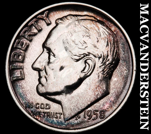 1958 Roosevelt Dime- Silver Choice Gem Proof Luster No Reserve #i8015