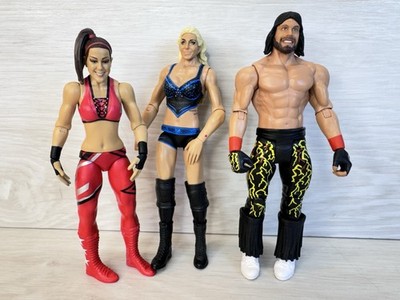 3 WWE Figures : Mattel Basic Series 93 Bayley - Charlotte Flair - Randy Savage