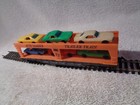 3 nice freight cars Tyco / Mantua Auto Loader /trailer car and hopper / stand — photo 3