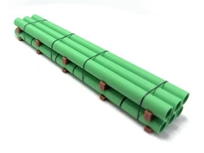 1:87 Ho Scale 40ft Green Pipe Load/decor -Short Stack (5.5in Long)