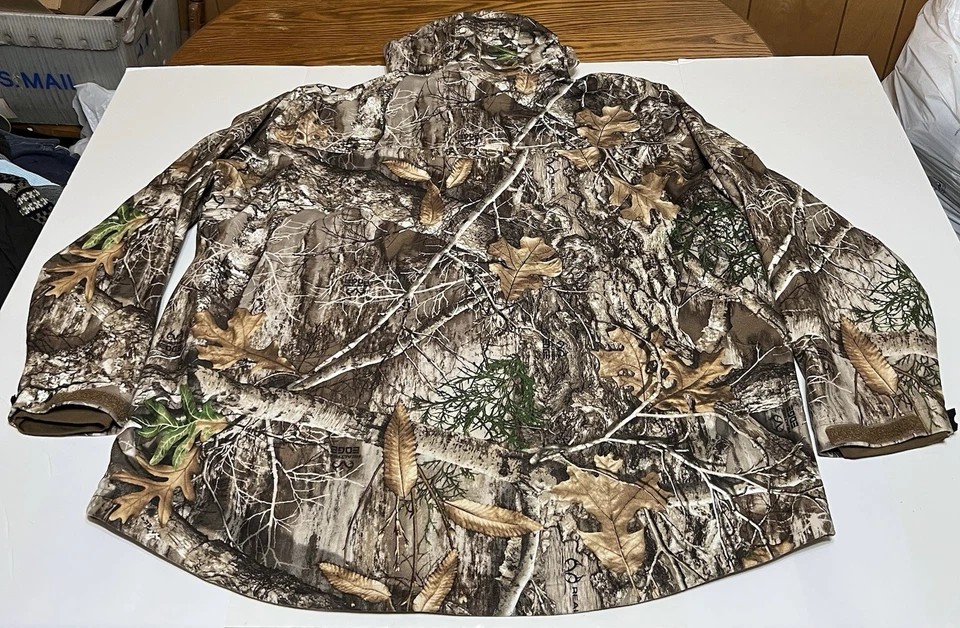 Realtree Edge Jacket Mens 2XL  Scent Factor Camo Hunting Hooded Coat - Image 3 of 4