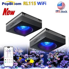 PopBloom RL115 WiFi Marine LED Aquarium Light Full Spectrum Coral Reef Saltwater