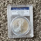 2020-W American Silver Eagle 1 oz .999 Silver PCGS MS70 First Strike 38833536