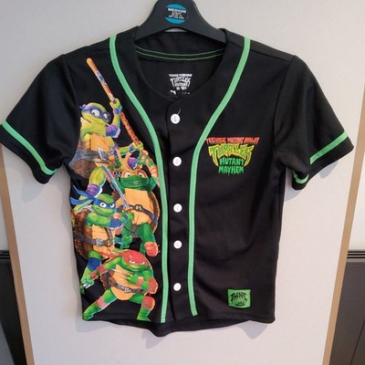 TMNT Teenage Mutant Ninja Turtles Mutant Mayhem Baseball Trikot Kinder Größe 9-10 Jahre