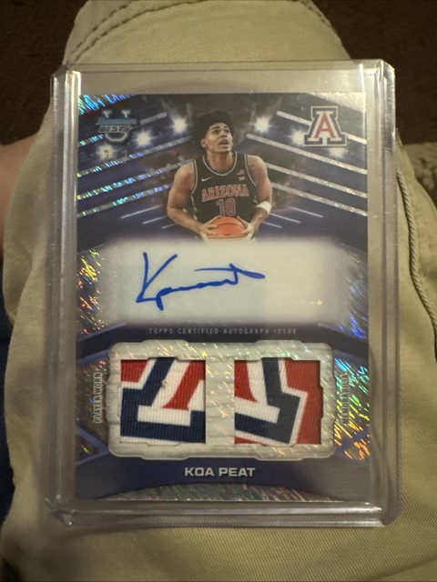 2026 Bowman Best U Koa Peat Dual Patch Auto /2 Game Worn