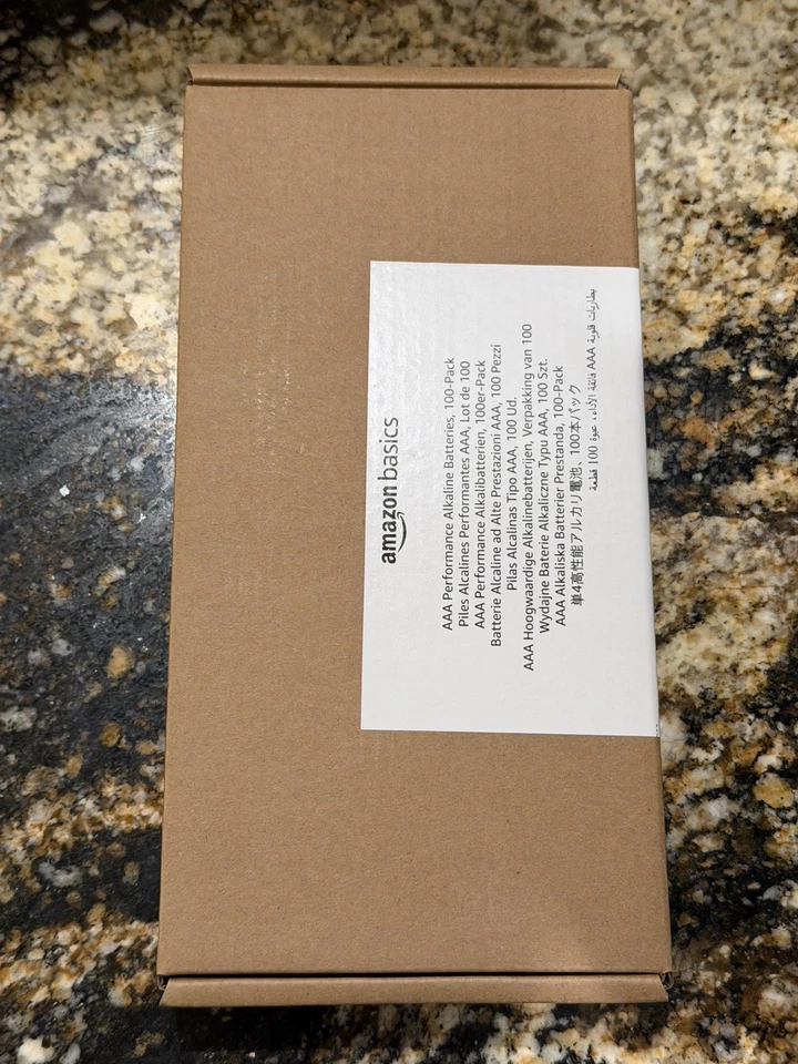 100 Amazon Basics AAA Alkaline High-Performance Batteries 1.5 Volt 10-Year Shelf - Image 2 of 4