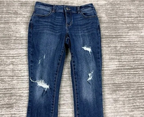 M Jeans by MAURICES Damen Blue Jeans Medium Regular Mid-Rise Distressed - Bild 2 von 6