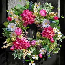Spring Wreaths for Front Door outside Summer Wreath 24 Inch with Luxury Peony 