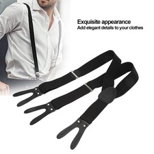 Men's Button  Type Widened Y  Shape Suspenders