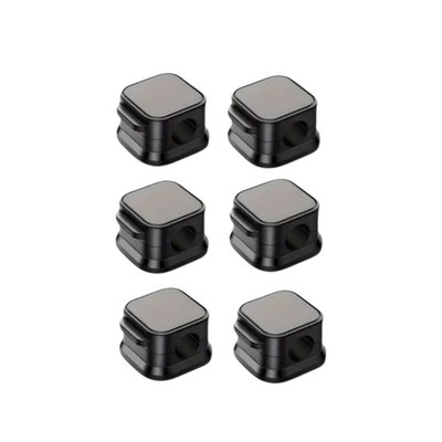 Kabelclip Organizer, 6 Stück, stark haftendes Kabelmanagement, PVC