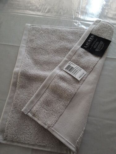 + Ralph Lauren Wash Cloth WESCOTT Placid  Gray 100% COTTON 13 X 13  NWT Nice! - Picture 1 of 7