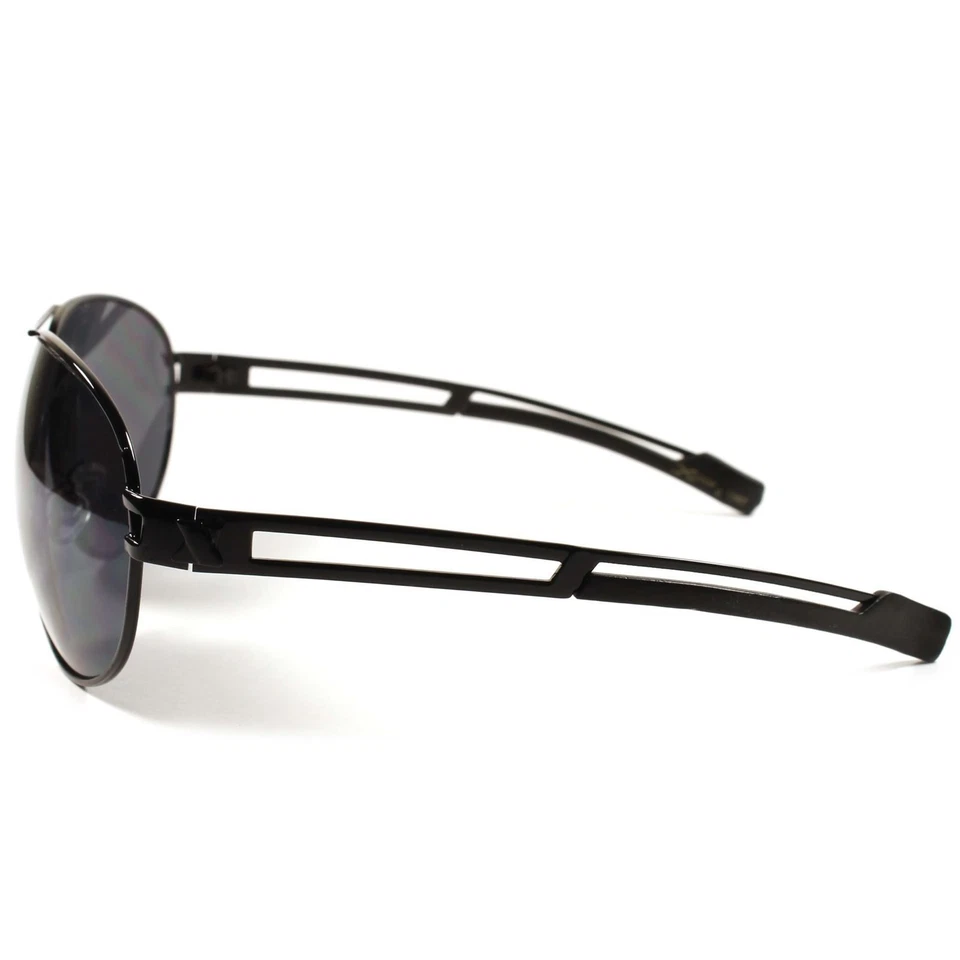 Gafas de sol negras de diseño X-Loop para hombre y mujer geniales estilo militar de gran tamaño Foto 2 de 4