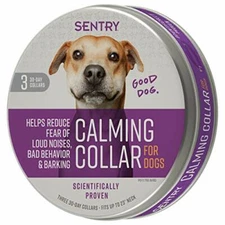SENTRY Dogs Calming Collar Good Behavior Pheromone Separation Anxiety Stress 3ea