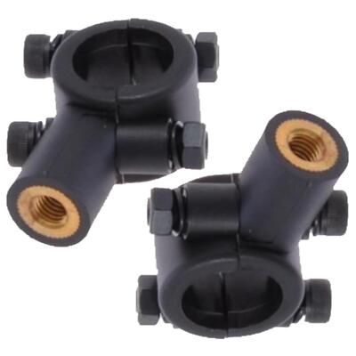 2x Spiegelschelle Spiegelhalter Halter Spiegel M8 Rechtsgewinde Motorrad Trike