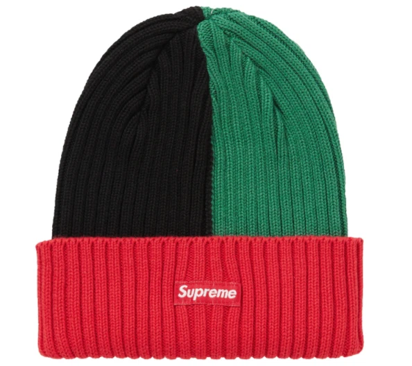 Supreme Overdyed Beanie (SS20) Mixed Red Black Green Rasta hat cap