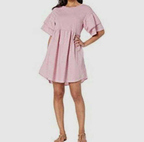 womens pink midi dress