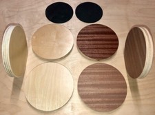 6 Inch Wooden Circles 3/4 Thick Birch, Mahogany - 4 Packs