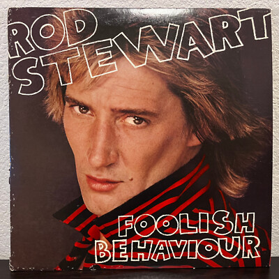 ROD STEWART - Foolish Behaviour (w/Poster) - 12'' Vinyl Record LP - EX