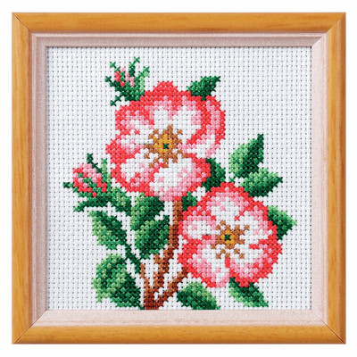 Orchidea Cross Stitch Kit: Dog Rose