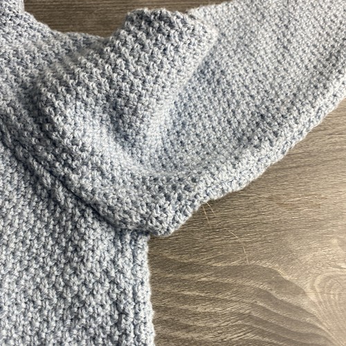 Modern Moments 0-3mo By Gerber Gray Button Knitted Sweater 8-12lbs 21-24 In - Picture 11 of 12