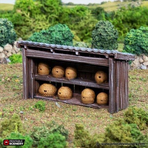Colmenas y apicultores - Rey y país - Paisaje imprimible Wargaming D&D DnD 28 - Imagen 4 de 6
