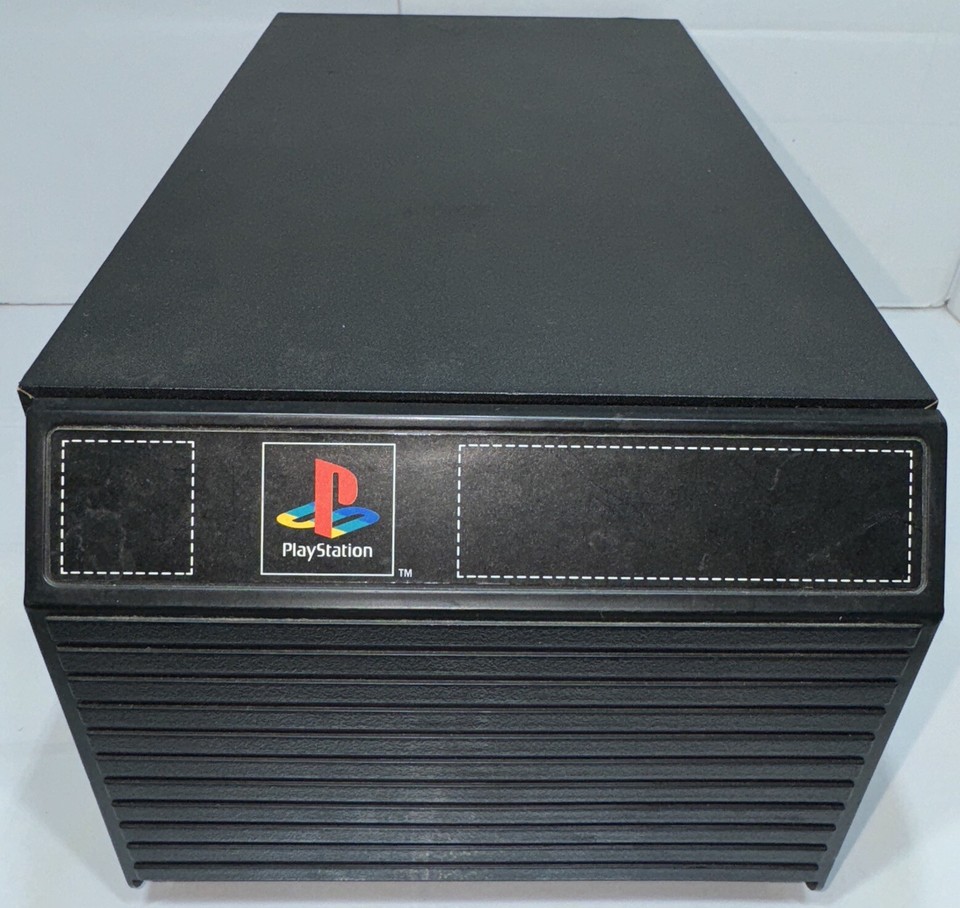 Official Sony Playstation PS1 15 Game Wooden Storage Cabinet Drawer ...