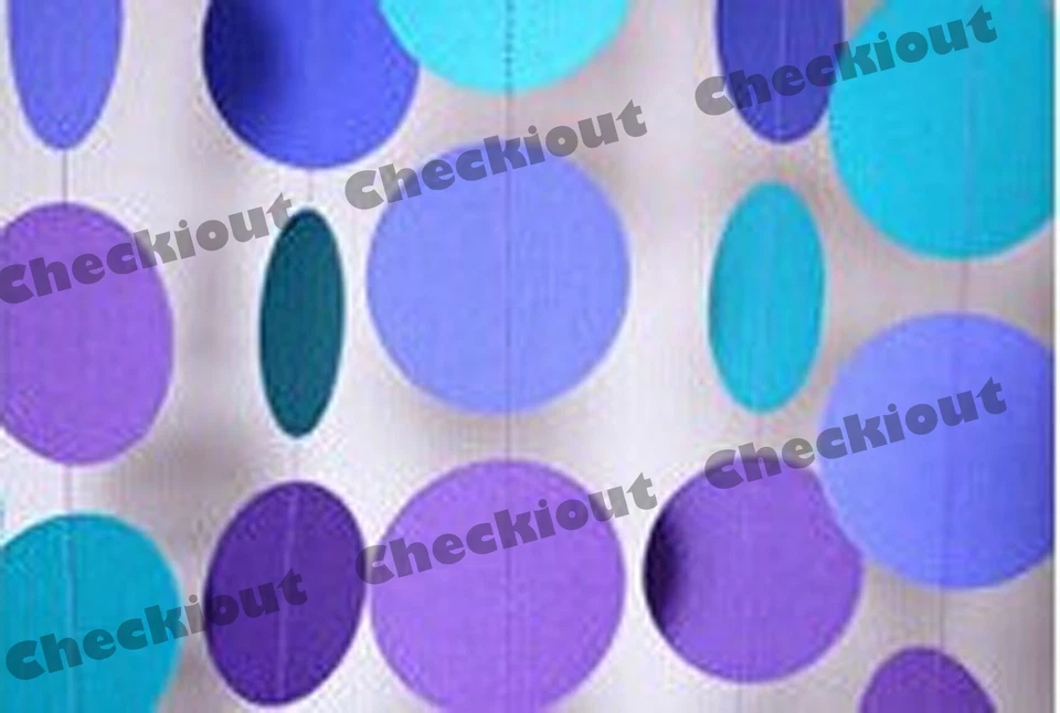 Guirnalda de papel 10 pies boda baby shower fiesta decoración del hogar pancarta suministro decoración Foto 3 de 4