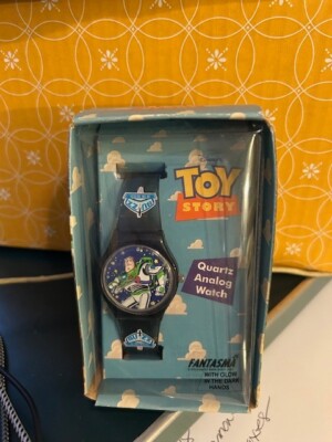 Disney FANTASMA BUZZ LIGHTYEAR Toy Story Quartz Analog Watch Glow in Dark NOS