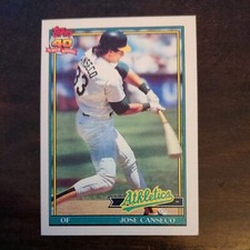 1991 Topps 40 Years of Baseball Card #700 Jose Canseco MINT Printing ERROR RARE 
