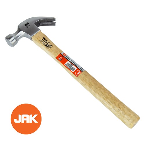 2 X JAK Claw Steel 8oz & 16oz Hammer Wooden Handle Nail Remover DIY Carpenter - Picture 3 of 6