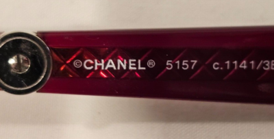 Vintage 1990's Chanel Sunglasses 5157 Women's Bordeaux w/ Case and