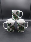 Fitz And Floyd 5 Bone China Dove And Holly Tea Coffee Cups Mugs