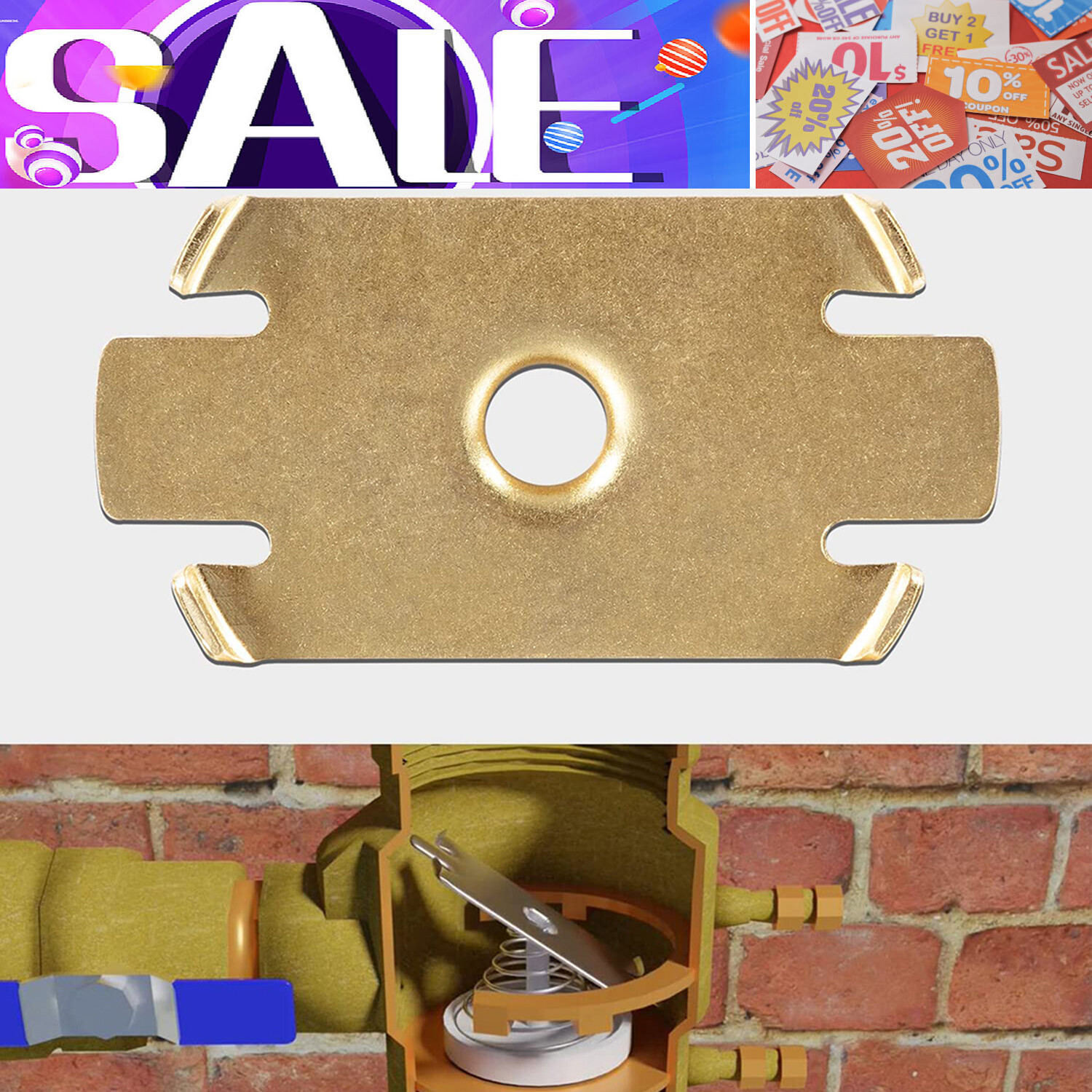 For Febco 765 Backflow Preventer Brass Retainer Clip 1