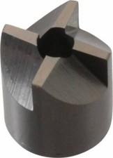 Made in USA 4 Flutes, 9/16" Diam, 3/16" Pilot Hole Diam, Solid Carbide Revers...