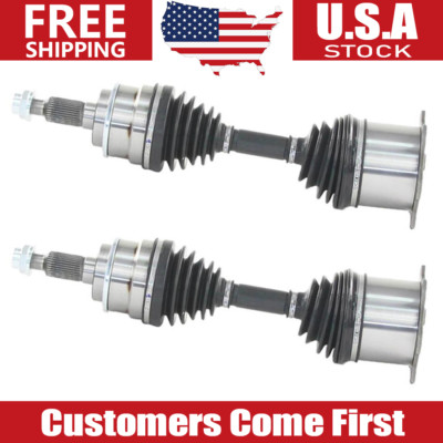 For 1999-10 Chevy GMC Silverado Sierra 2500 3500 HD 4WD Pair Front CV Axle Shaft