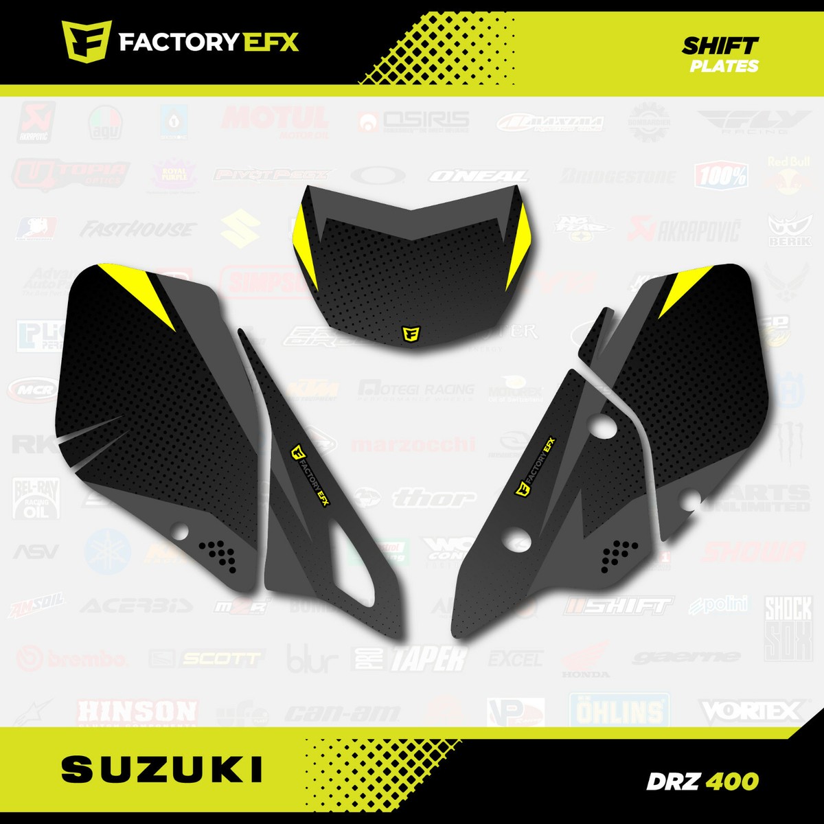 Graphics Kit For Suzuki DRZ400 SM, S And E (2000-2024) Rugged - Red Shift - Foto 12
