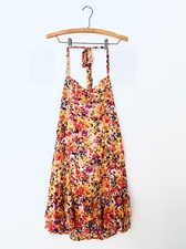 Ann Taylor LOFT Women Summer Dress A-Line Floral Spagetti Strap Sz 2