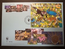 GB 2011 Protecting The Amazon WWF BU 50p Coin Royal Mint Cover PNC FDC