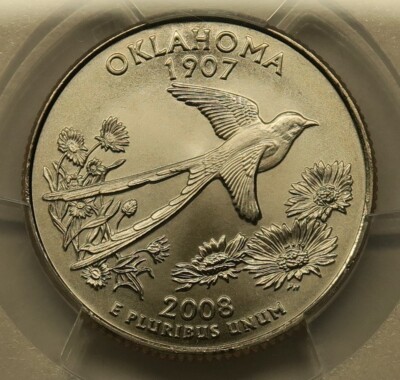 2008 P Oklahoma State Quarter PCGS SP69 Satin Finish | eBay