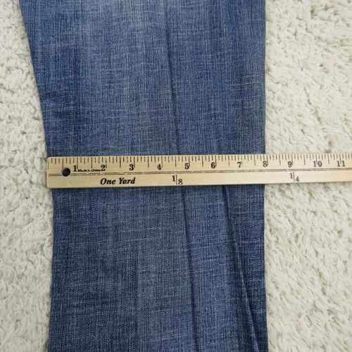 Cedar Rose Jeans Womens Size 30x34 Blue Denim Straight Fit Bootcut Thick Stitch - Picture 9 of 15